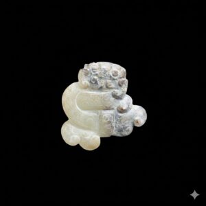 Lot 017 A PALE CELADON AND RUST-BROWN JADE 'DRAGON AND PHOENIX' PENDANT
WARRING STATES TO HAN DYNASTY STYLE