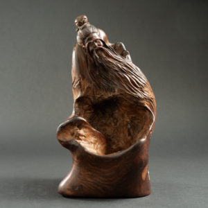 Lot 056 A MAGNIFICENT AND RARE 'HUANGHUALI' FIGURE OF SHOULAO
LATE QING DYNASTY / REPUBLIC PERIOD
清末民初 黄花梨随形寿星像